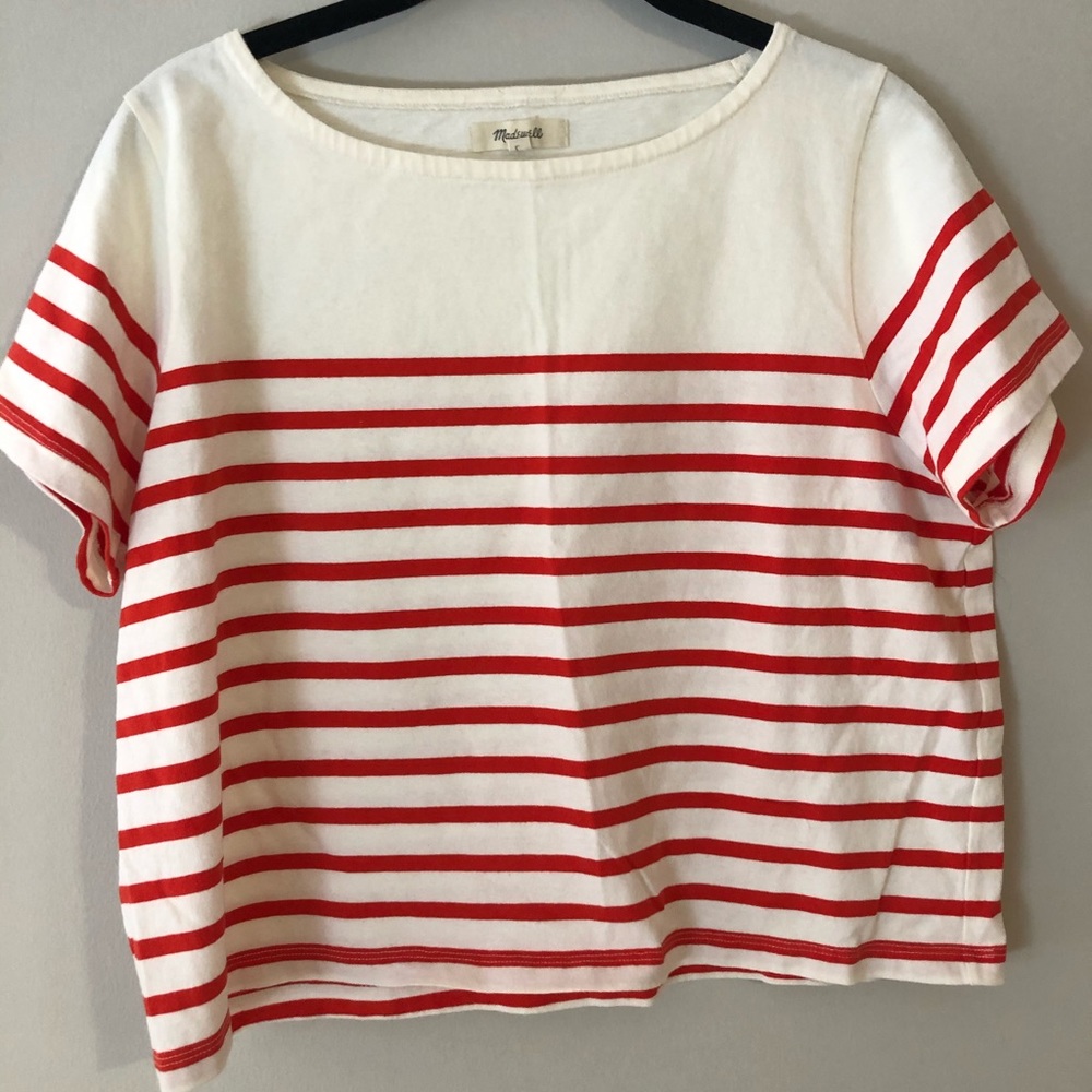 madewell red striped tee.